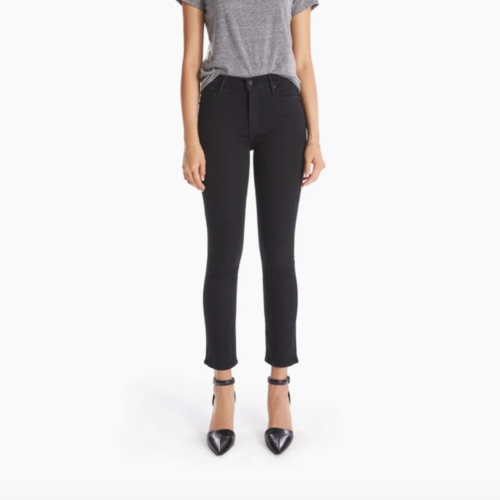 NWT mother dazzler jeans size 32, black wash “not guilty”